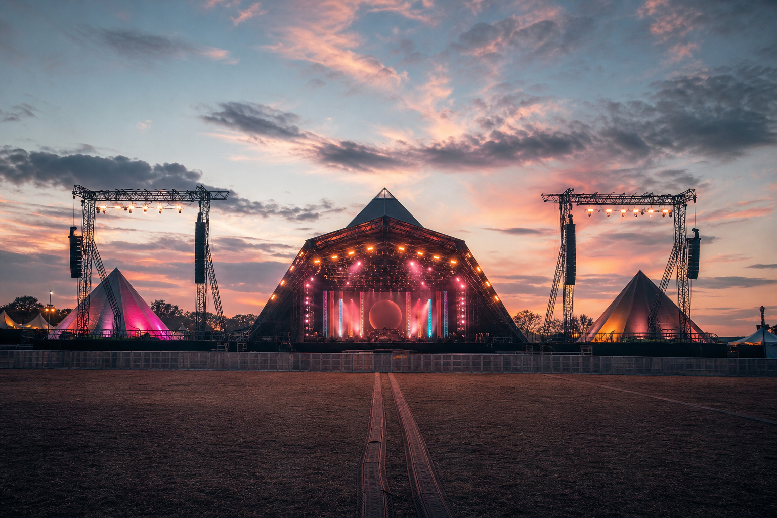 Pearl Jam festival stage fallback